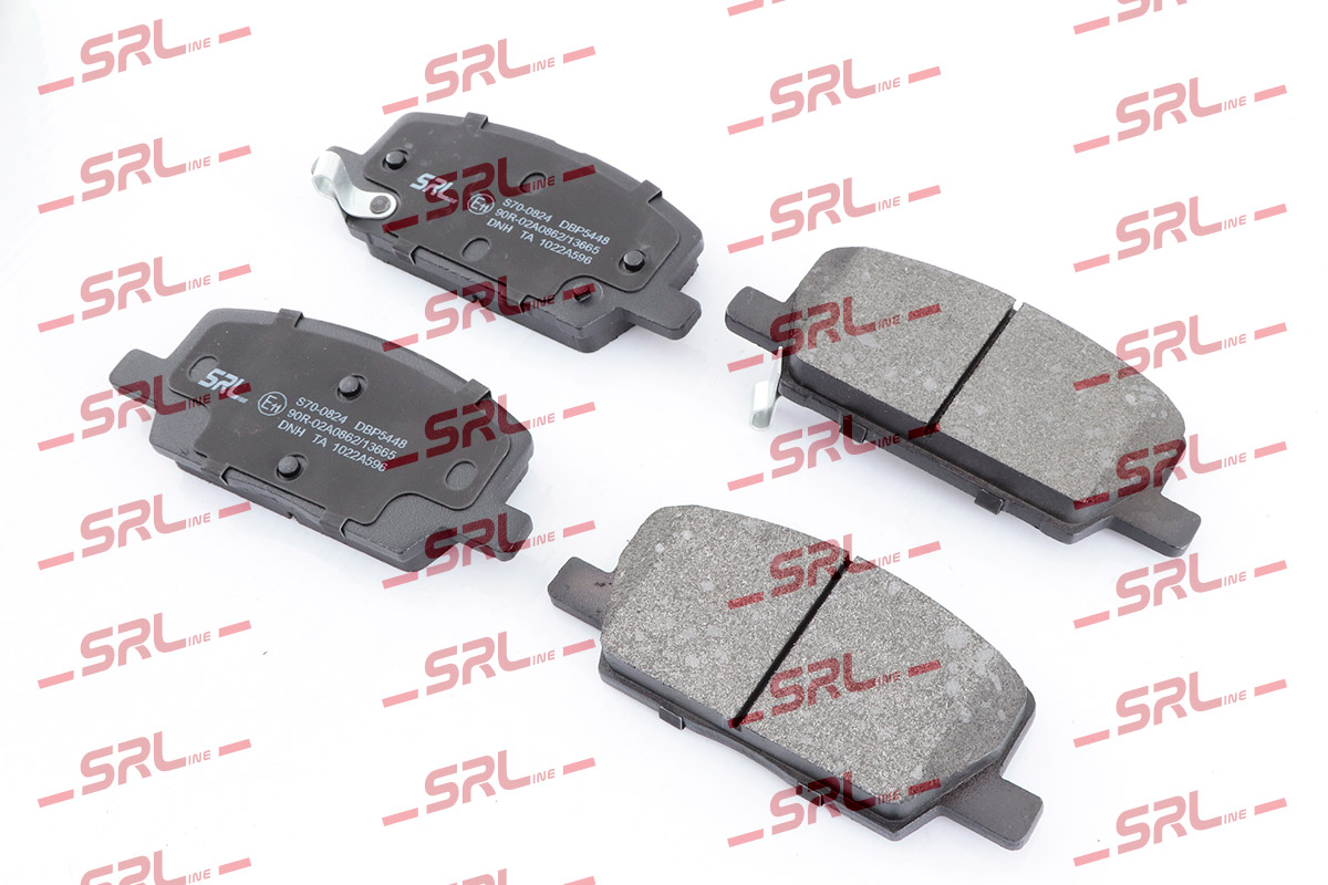Комплект тормозных колодок дисковый тормоз SRLINE S70-0824