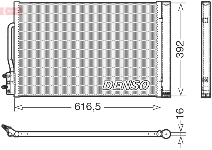 Конденсатор кондиционер DENSO DCN20049