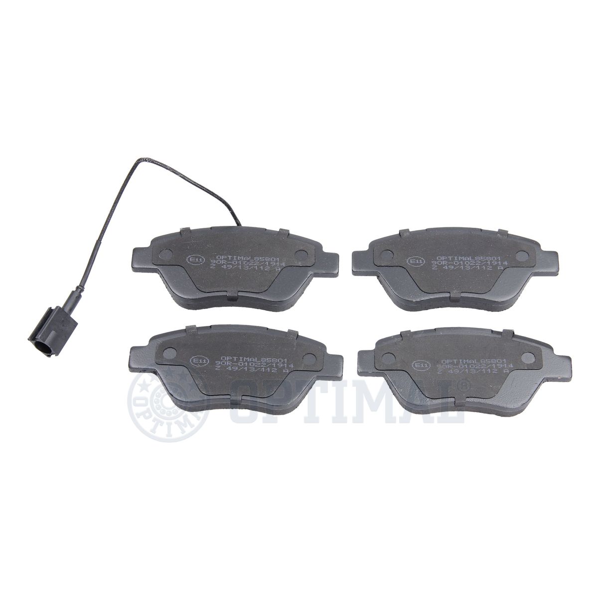 Комплект тормозных колодок дисковый тормоз OPTIMAL BP-85801