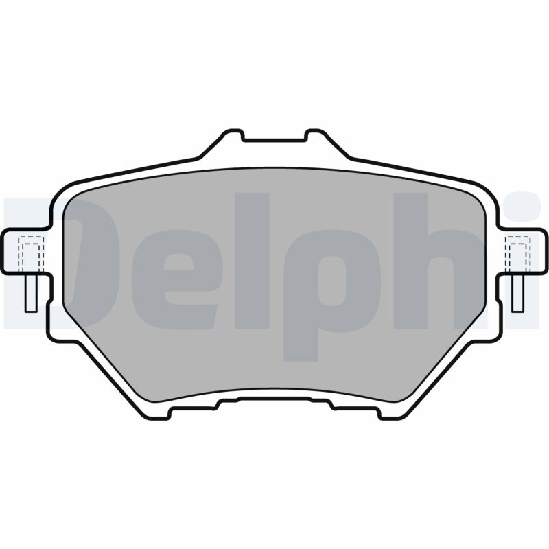 Комплект тормозных колодок дисковый тормоз DELPHI LP2505