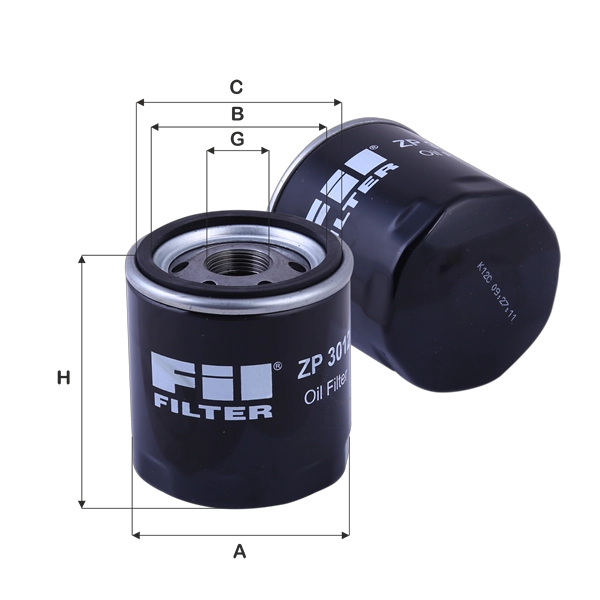 Масляный фильтр FIL FILTER ZP 3012