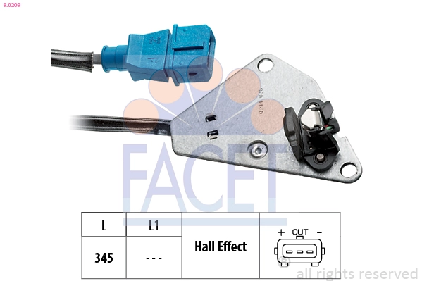 Датчик положение распределительного вала made in italy - oe equivalent FACET 9.0209