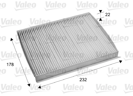 Фильтр воздух во внутренном пространстве valeo essential VALEO 715686