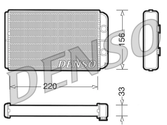 Теплообменник отопление салона DENSO DRR09090