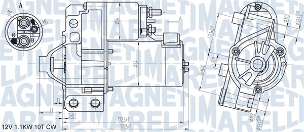 Стартер MAGNETI MARELLI 063721290010