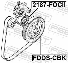 Ременный шкив коленчатый вал FEBEST FDDS-CBK