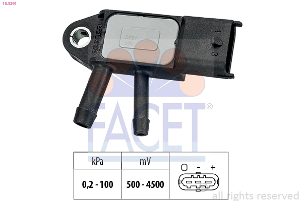 Датчик давления воздуха высотный корректор made in italy - oe equivalent FACET 10.3291