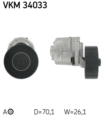 Натяжной ролик поликлиновой ремень SKF VKM 34033