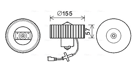 Вентилятор салона AVA QUALITY COOLING FD8568