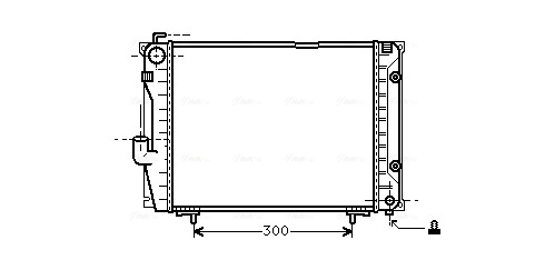 Радиатор охлаждение двигателя AVA QUALITY COOLING MSA2069