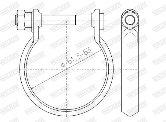 Клемма система выпуска WALKER PRODUCTS 80732