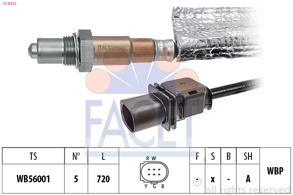 Лямбда-зонд made in italy - oe equivalent FACET 10.8423