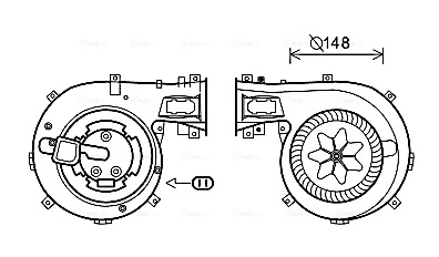 Вентилятор салона AVA QUALITY COOLING OL8630