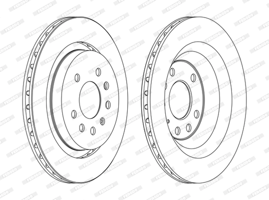 Тормозной диск premier FERODO DDF1289C