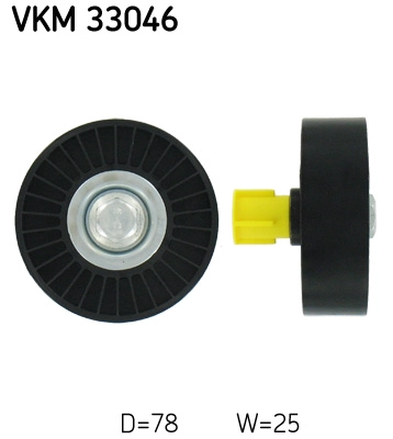 Паразитный / ведущий ролик поликлиновой ремень SKF VKM 33046