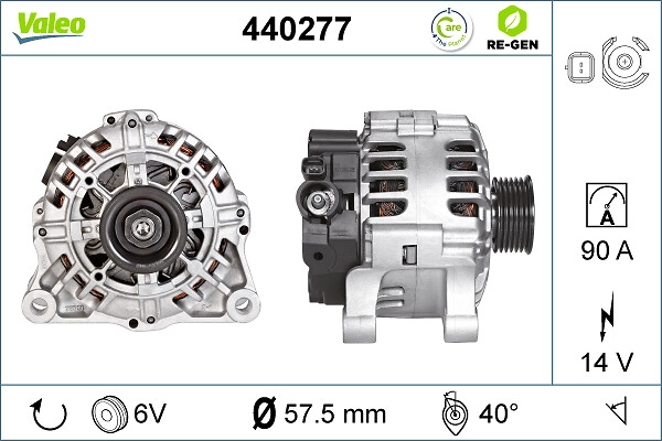Генератор valeo re-gen remanufactured VALEO 440277