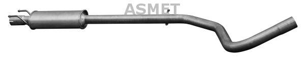 Средний глушитель выхлопных газов ASMET 16.094