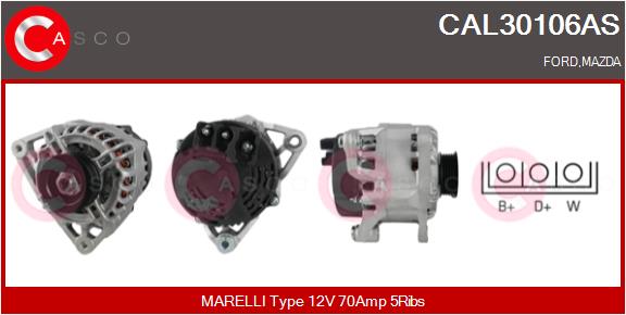 Генератор brand new hq CASCO CAL30106AS