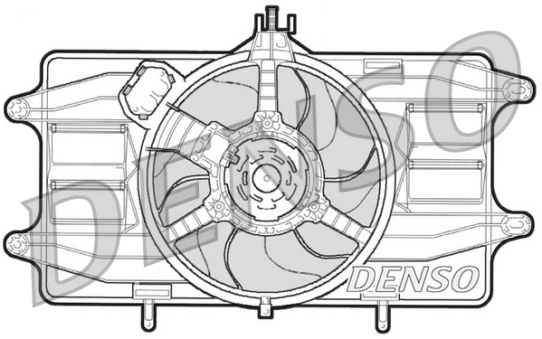 Вентилятор охлаждение двигателя DENSO DER09020