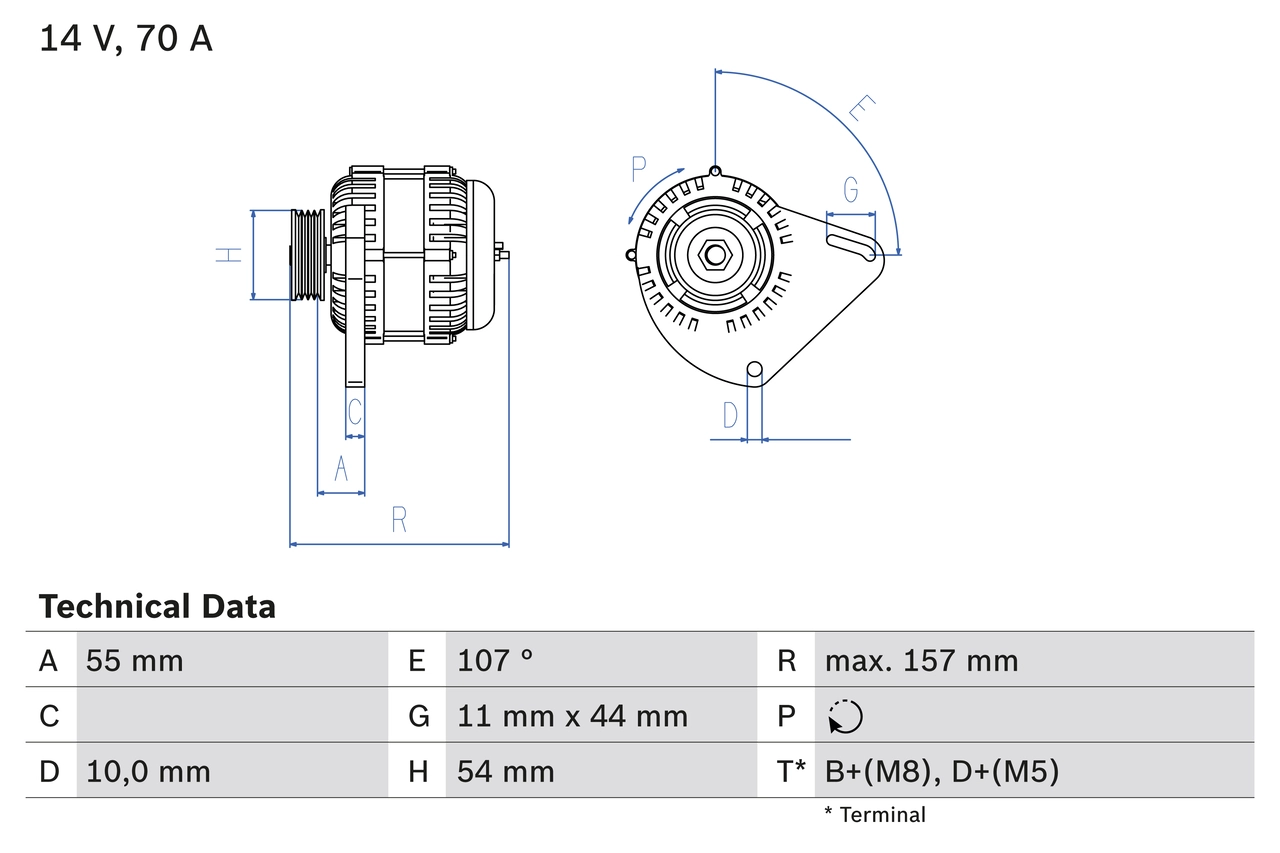 Генератор BOSCH 0 986 080 490