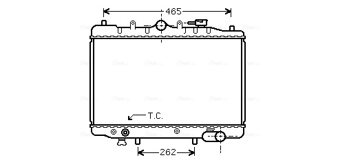 Радиатор охлаждение двигателя AVA QUALITY COOLING MZ2024