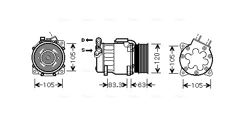 Компрессор кондиционер AVA QUALITY COOLING PEAK306