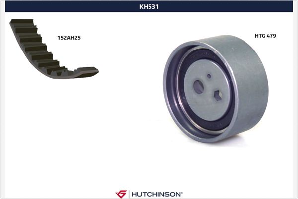 Комплект ремня грм HUTCHINSON KH 531