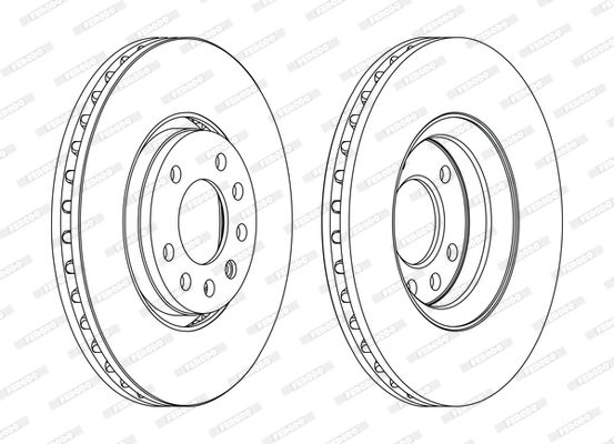 Тормозной диск premier FERODO DDF1215C