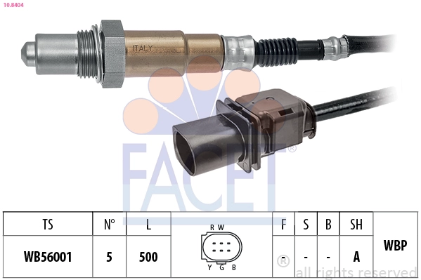 Лямбда-зонд made in italy - oe equivalent FACET 10.8404