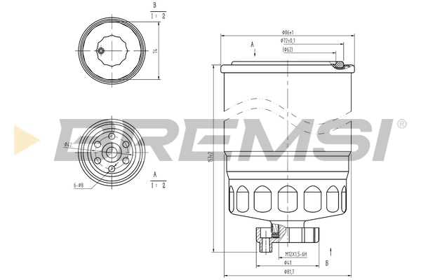Топливный фильтр BREMSI FE0047