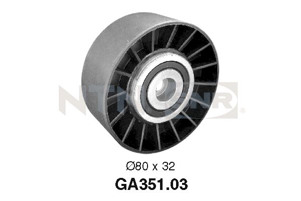Натяжной ролик поликлиновой ремень SNR GA351.03