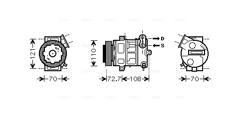 Компрессор кондиционер AVA QUALITY COOLING OLAK419