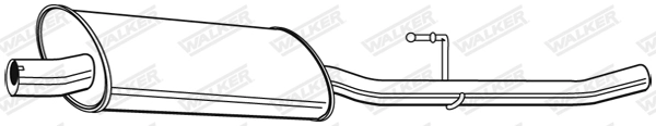 Средний глушитель выхлопных газов WALKER PRODUCTS 22593