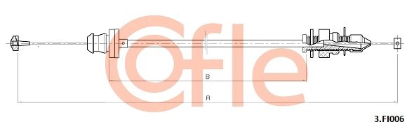 Тросик газа COFLE 92.3.FI006