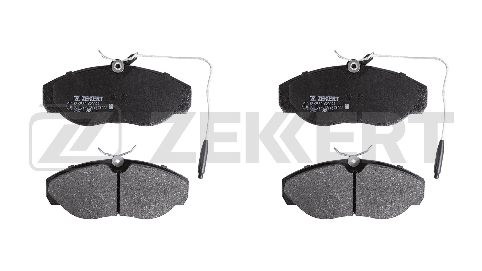 Комплект тормозных колодок дисковый тормоз ZEKKERT BS-2869