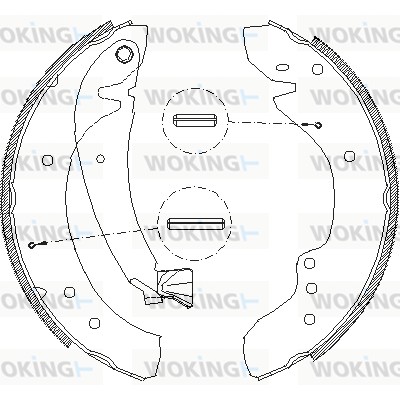 Тормозные колодки WOKING Z4718.00