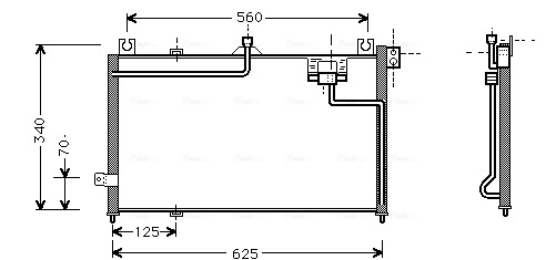 Конденсатор кондиционер AVA QUALITY COOLING MZ5125