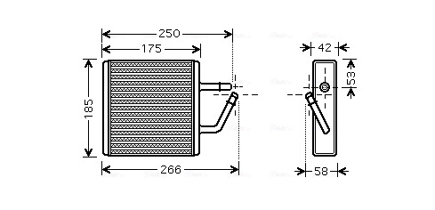 Теплообменник отопление салона AVA QUALITY COOLING MZ6194