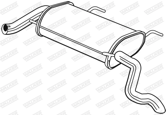 Глушитель выхлопных газов конечный WALKER PRODUCTS 25098