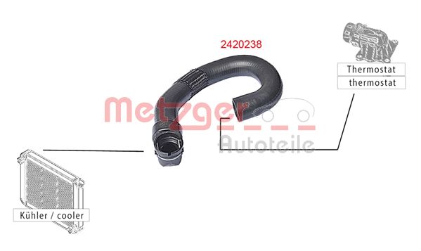 Шланг радиатора METZGER 2420238