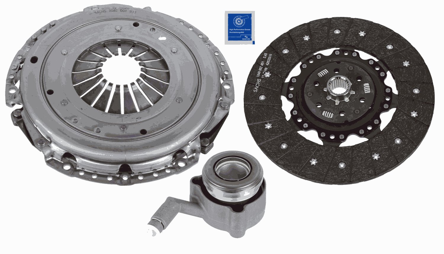 Комплект сцепления xtend kit plus csc SACHS 3000 990 373