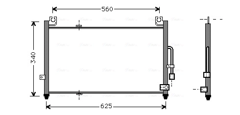 Конденсатор кондиционер AVA QUALITY COOLING MZ5104