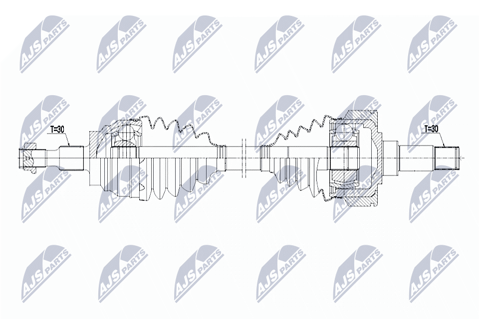 Приводной вал NTY NPW-ME-174