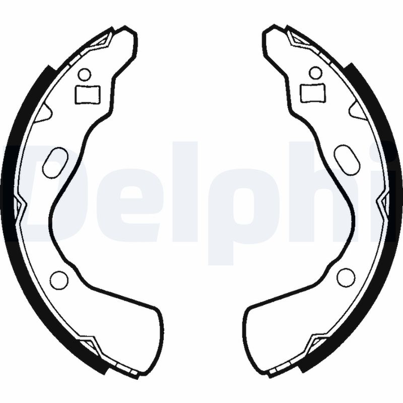 Комплект тормозных колодок DELPHI LS1437
