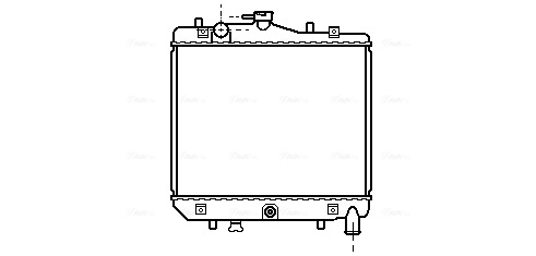 Радиатор охлаждение двигателя AVA QUALITY COOLING MZ2042