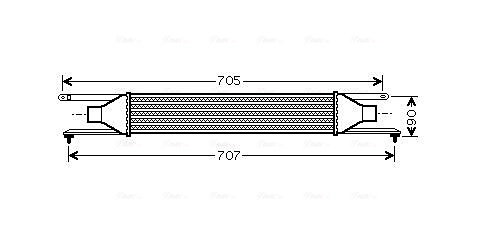 Интеркулер AVA QUALITY COOLING FT4319