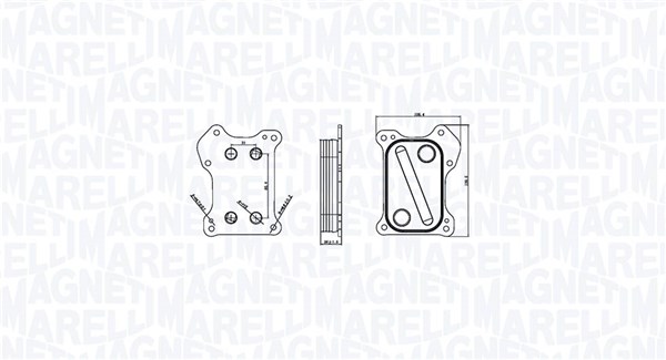 Масляный радиатор двигательное масло MAGNETI MARELLI 350300000800