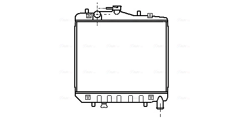 Радиатор охлаждение двигателя AVA QUALITY COOLING KA2001