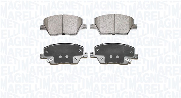 Комплект тормозных колодок дисковый тормоз MAGNETI MARELLI 363916060883