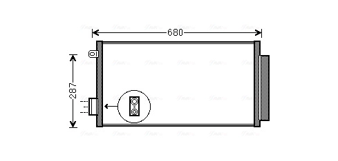 Конденсатор кондиционер AVA QUALITY COOLING FTA5411D